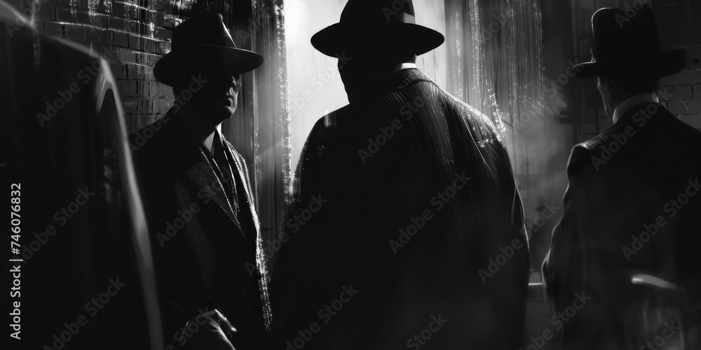 Φωτογραφία Noir-inspired scenes of money laundering, racketeering rings, black market deali