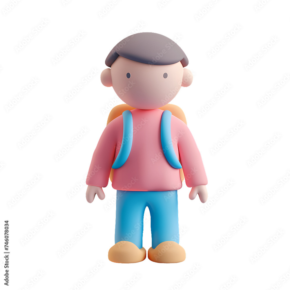 3D asset - student 3D asset - student