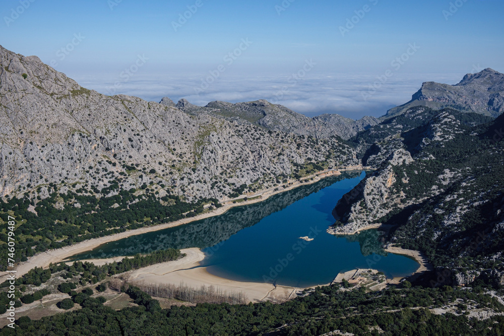 Gorg Blau reservoir, Escorca, Mallorca, Balearic Islands, Spain