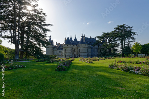 Amazing view of the castle of Chaumont-sur-Loire in France - Facade