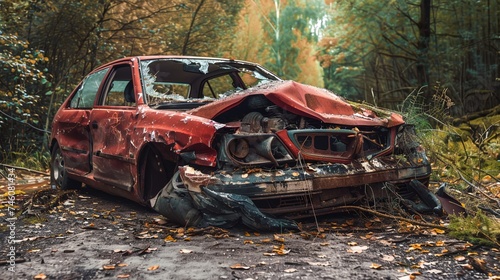 an old rusted car © progressman