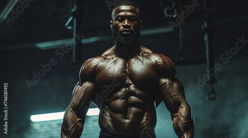 a man with a muscular body © progressman