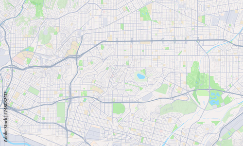 Monterey Park California Map, Detailed Map of Monterey Park California