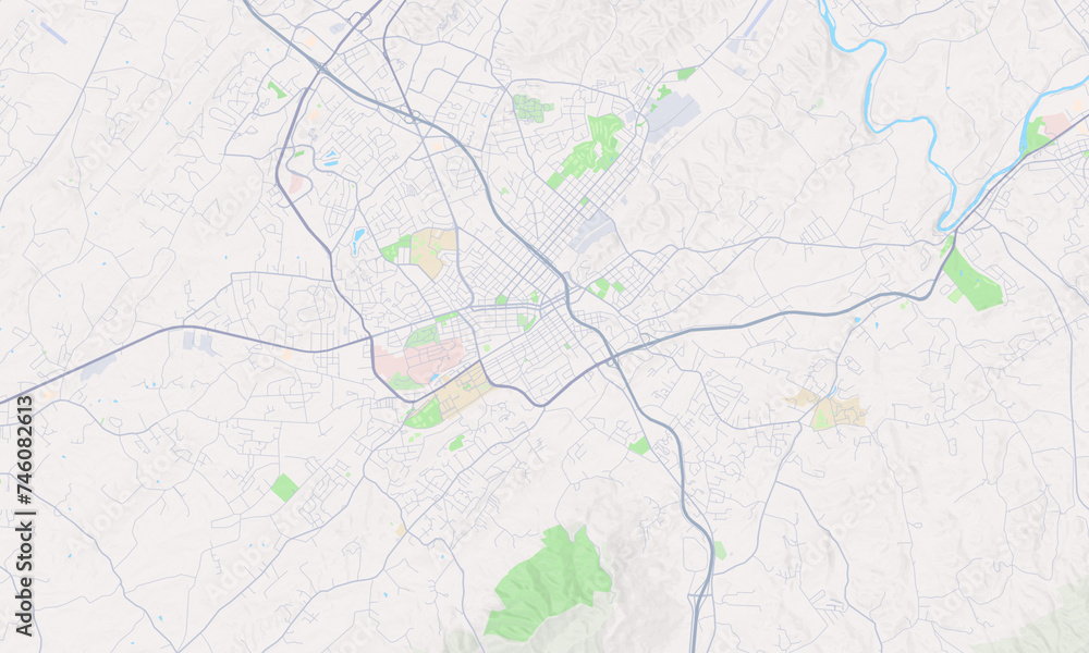 Johnson City Tennessee Map, Detailed Map of Johnson City Tennessee