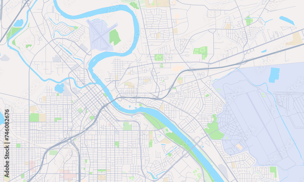 Bossier City Louisiana Map, Detailed Map of Bossier City Louisiana