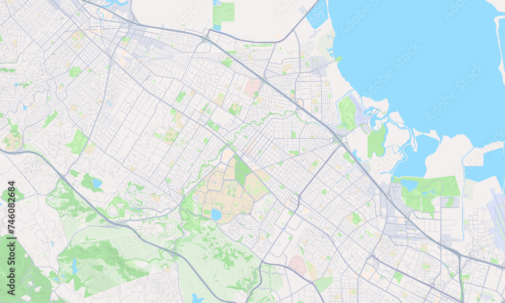 Detailed Palo Alto map