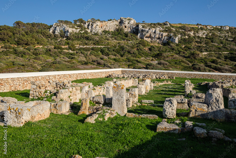Early Christian basilica of Son Bou, 5th century, Son Bou beach, Alayor,Menorca, Balearic Islands, Spain