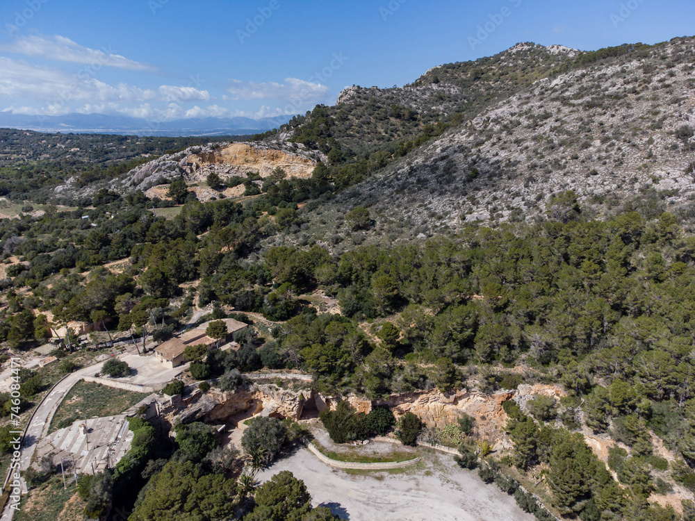 Galdent quarry, Llucmajor, Mallorca, Balearic Islands, Spain Galdent quarry, Llucmajor, Mallorca, Balearic Islands, Spain