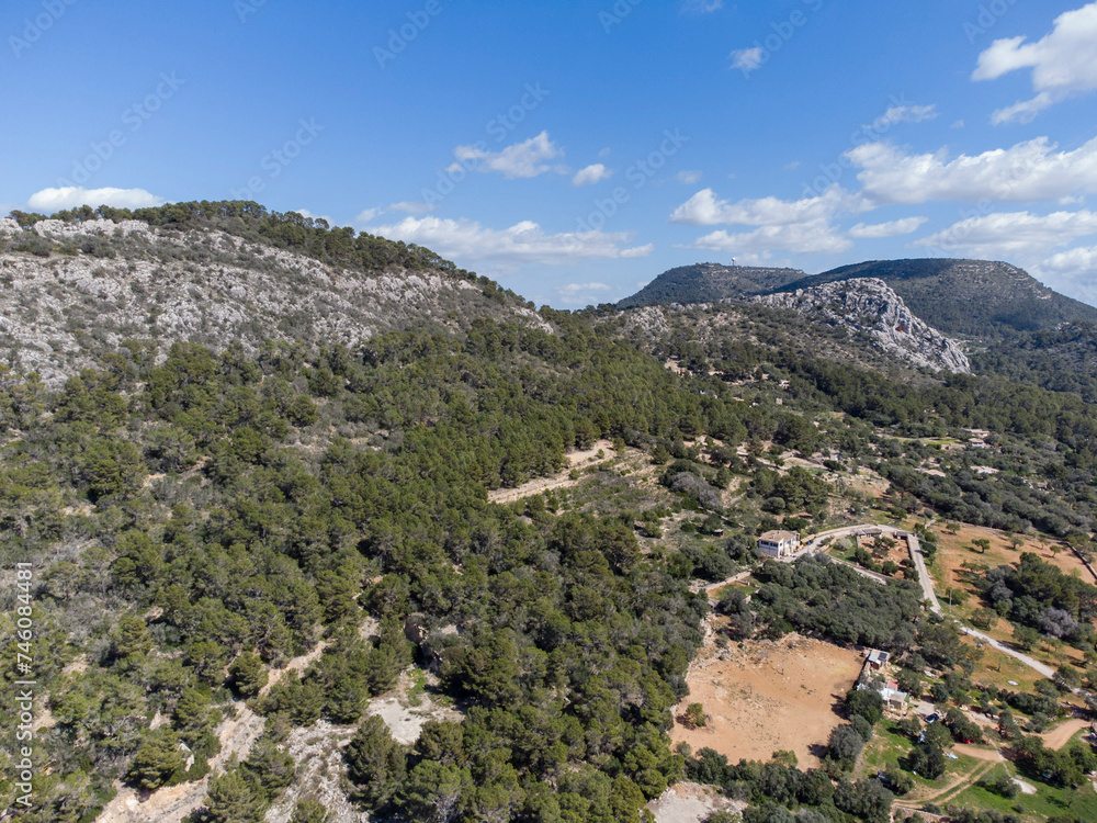 Galdent sierra, Llucmajor, Mallorca, Balearic Islands, Spain