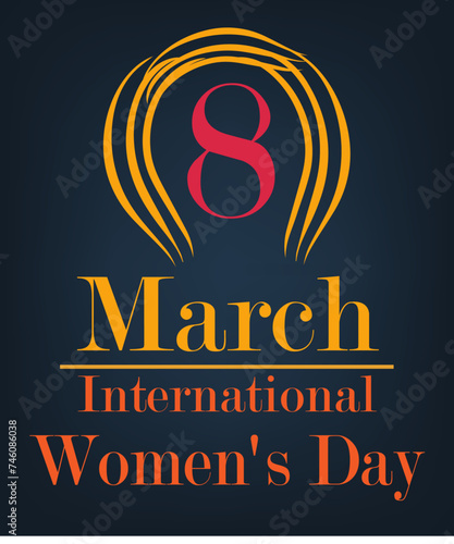 International Women's Day banner. women and girls in science wallpaper, women's day, real woman empowerment 2