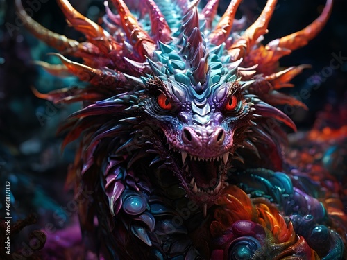 A monstrously twisted dragon © Renan