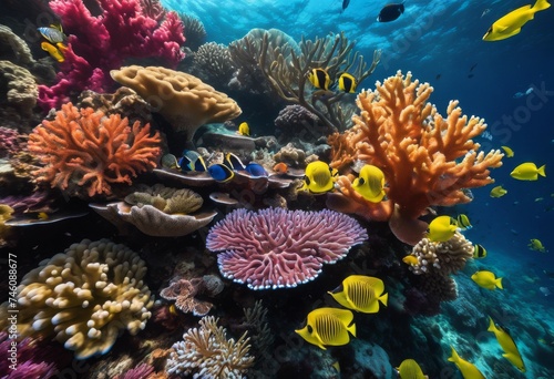 illustration, underwater devastating effects climate change vibrant world coral reefs, Underwater, Climate, Change, Coral, Reefs, Environment, Ocean