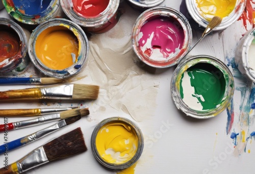 artist, paint, paintbrush, drawing, art, brush, hobby, canvas, creativity, background, studio, equipment, artwork