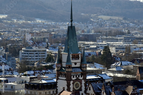 Das Martinstor in Freiburg im Winter photo