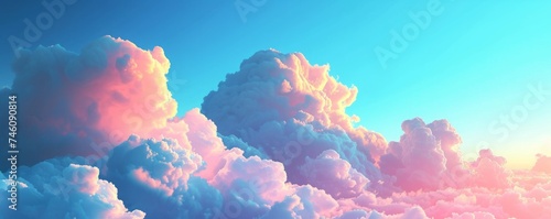 clouds in the sky illustration.