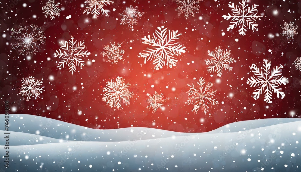 rrière-plan rouge neige. Le design hivernal enneigé de Noël. rrière-plan rouge neige. Le design hivernal enneigé de Noël.