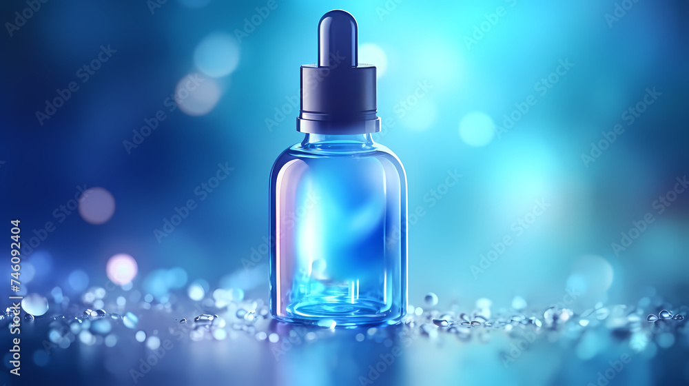 Cosmetic bottles on background, advertising shoot Cosmetic bottles on background, advertising shoot