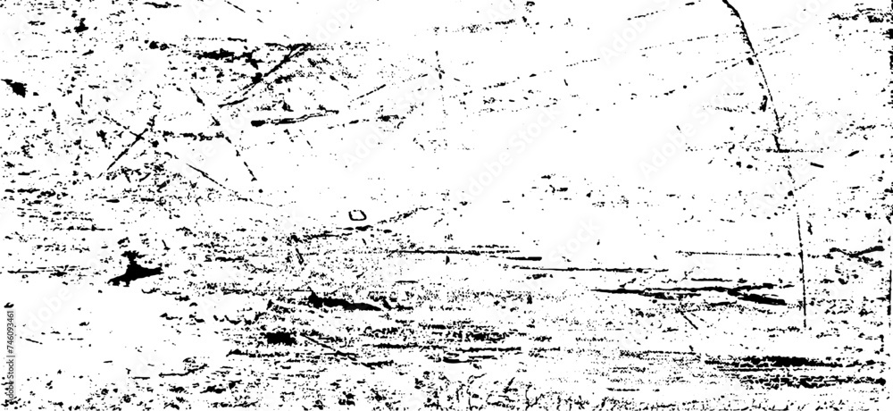 Fototapeta premium Scratched Grunge Urban Background Texture Vector. Dust Overlay Distress Grainy Grungy Effect. Distressed Backdrop Vector Illustration. Isolated Black on White Background. EPS 10.