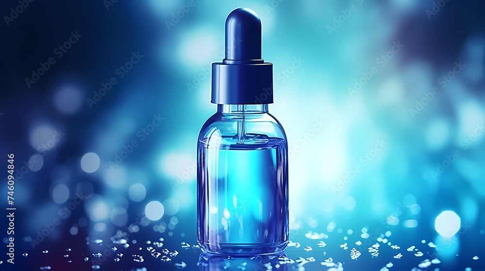 Cosmetic bottles on background, advertising shoot Cosmetic bottles on background, advertising shoot