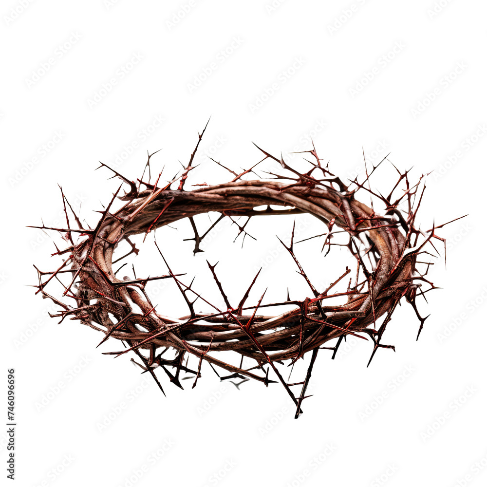 Cown of thorns on white or transparent background Cown of thorns on white or transparent background