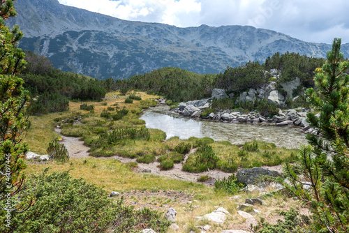 Summer Landscape of The Fish Lakes), Rila mountain, Bulgaria