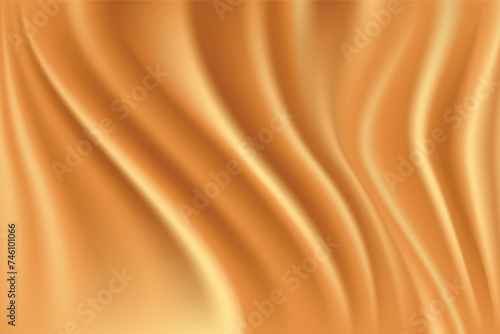 Gold silk texture. Luxury golden satin silk fabric background.  © DesignToonsy