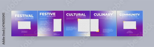 Instagram carousel social media post, step-by-step guide to your festival carousel design.