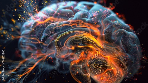 Explore the mysteries of the human mind with stunning visualizations of neural networks and cognitive processes.