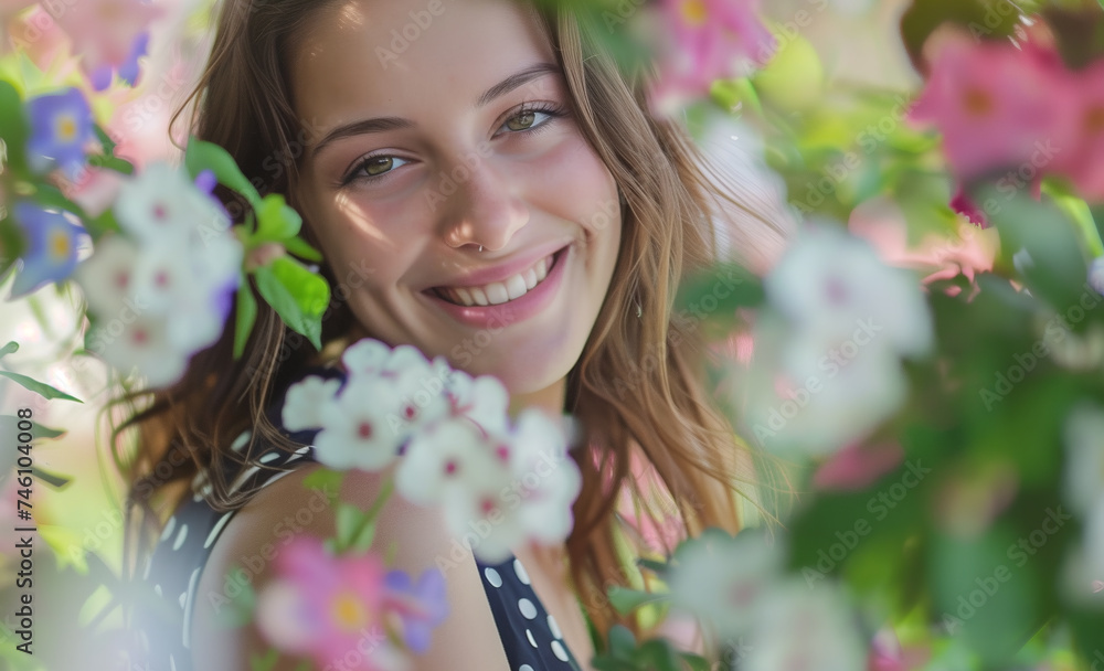 Fototapeta premium Women’s Day in Nature’s Embrace, Generative AI