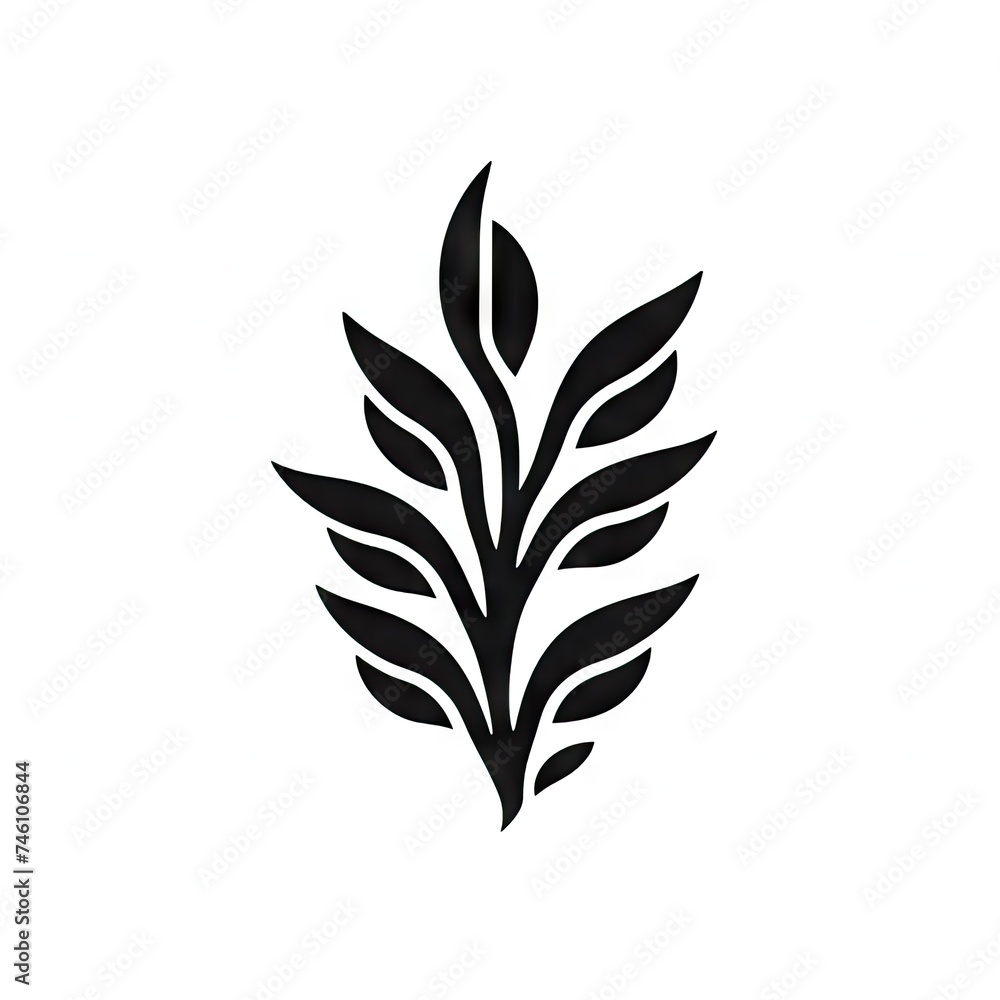 Laurel Branch Icon, Minimal Twig Symbol, Leaves Silhouette, Tree Branches Shape, Herbs, Plant Leaf Laurel Branch Icon, Minimal Twig Symbol, Leaves Silhouette, Tree Branches Shape, Herbs, Plant Leaf