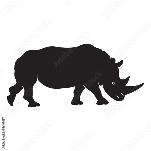 rhino icon vector illustration design template
