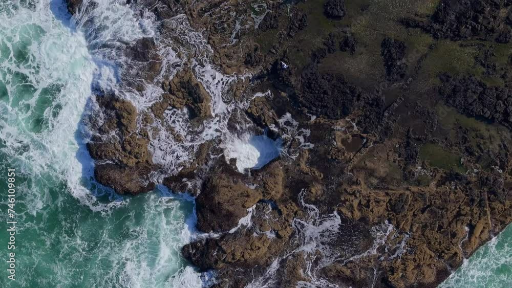 Thors Well Cape Perpetua Oregon Coast Highway Pacific Northwest Drone Video Thors Well Cape Perpetua Oregon Coast Highway Pacific Northwest Drone Video