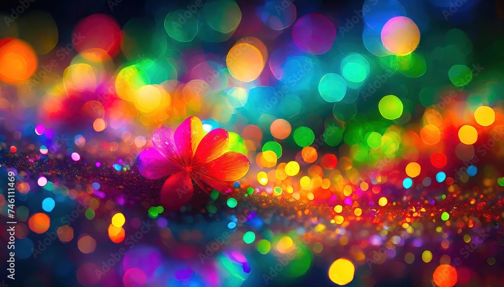 Colorful rainbow colored sparkling glittering abstract background