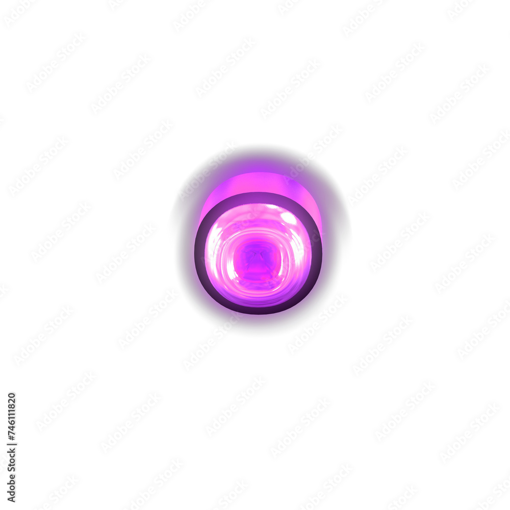 Glowing purple symbol