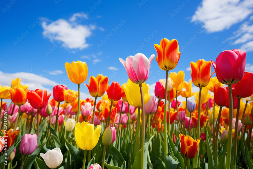 bright tulips