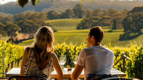 A couple attending a wine tasting in a picturesque (2)