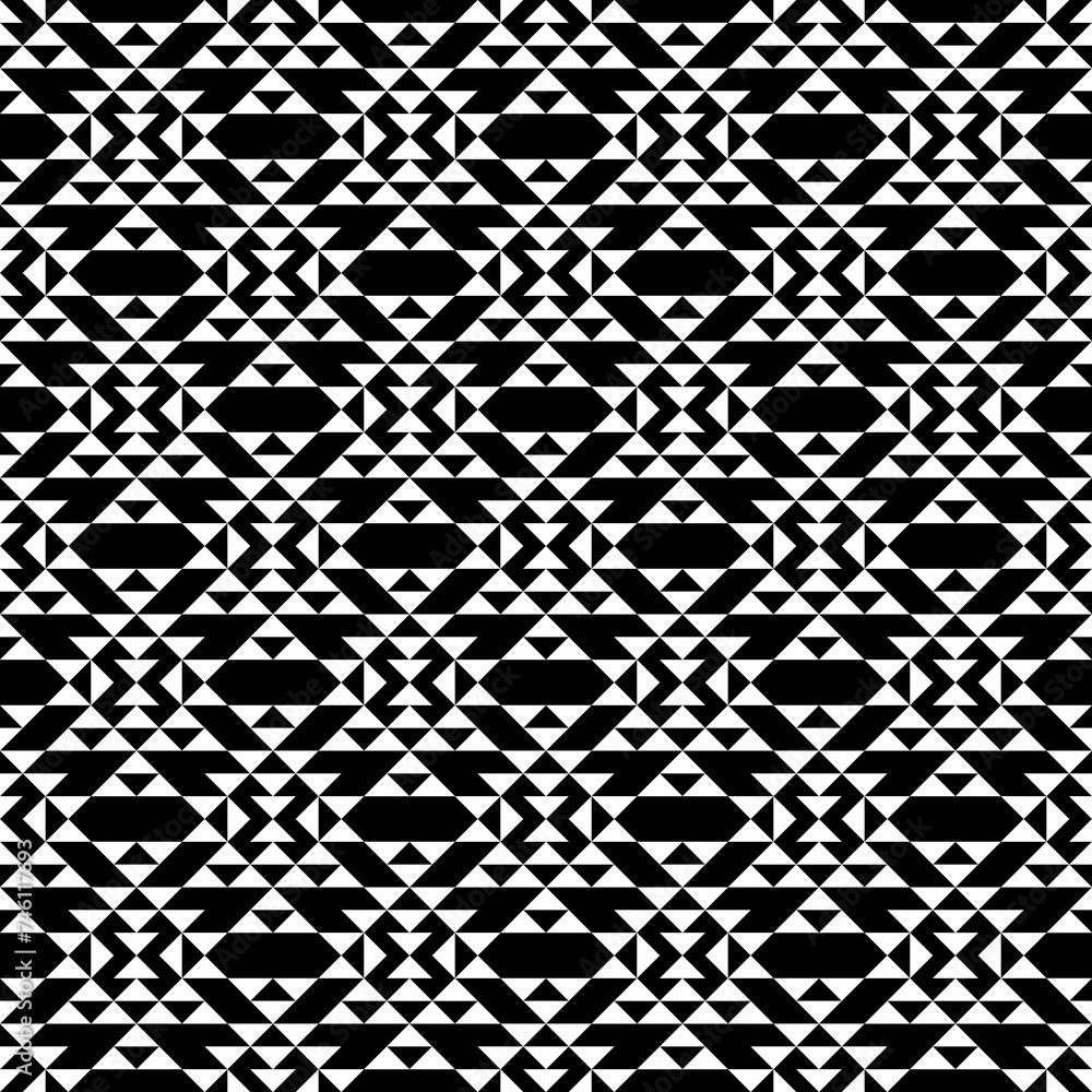 Seamless pattern. Ethnic motif. . Triangles ornament. Geometrical wallpaper. Triangular shapes backdropDigital paper, textile print, web design, abstract. Geometric figures background. Vector artwork. Seamless pattern. Ethnic motif. . Triangles ornament. Geometrical wallpaper. Triangular shapes backdropDigital paper, textile print, web design, abstract. Geometric figures background. Vector artwork.
