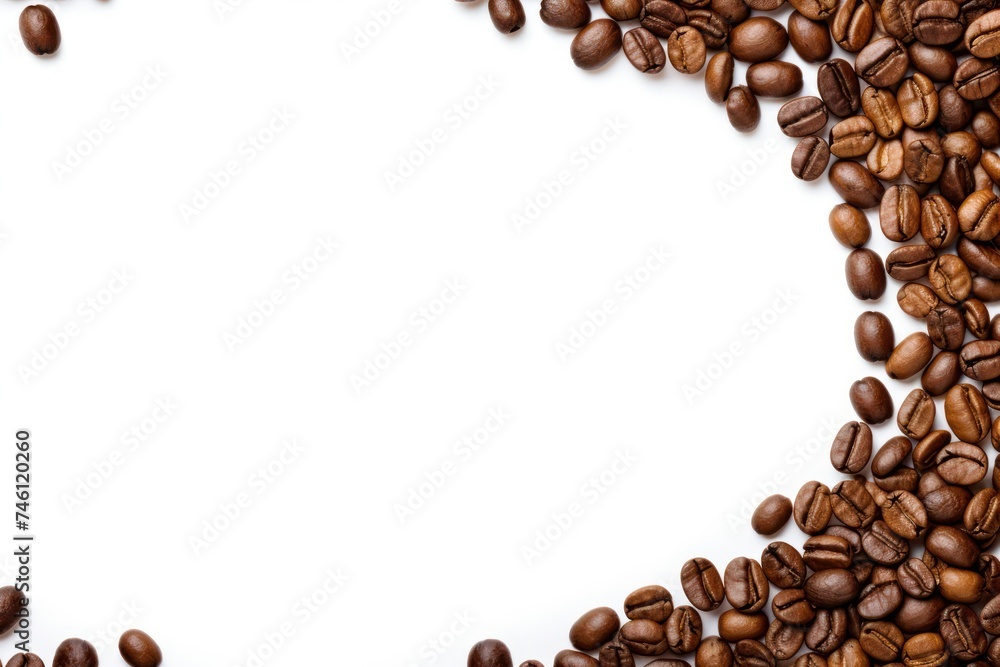 Coffee beans isolated on white background Coffee beans isolated on white background