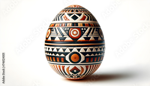 Egg inspired by Native pottery