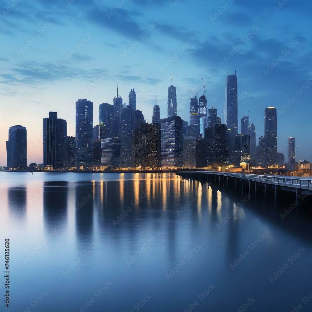 Obraz premium CityScape At sunset