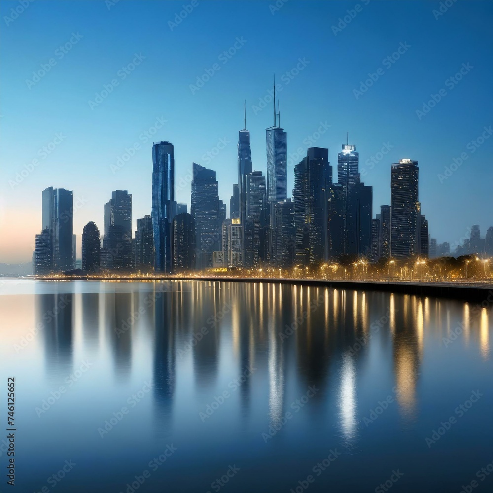 Obraz premium CityScape At sunset 