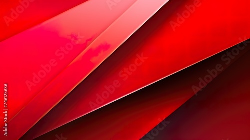 wallpaper; minimalistic background design; diagonals and futuristic triangular shapes of red color