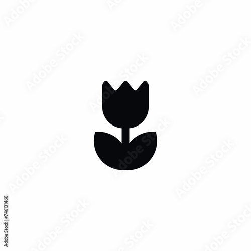 Flower Rose Nature Blossom Vector Icon Sign Symbol