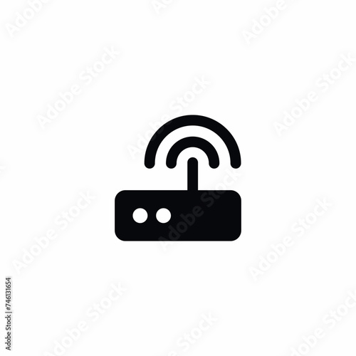 Modem Wi-Fi Router Internet Vector Icon Sign Symbol
