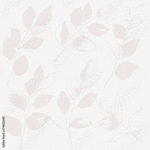 Delicate Floral watercolor Paper texture with soft botanical art 