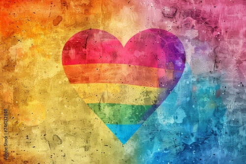 LGBTQ Pride caring. Rainbow calming colorful cultural diversity Flag. Gradient motley colored abrosexual LGBT rightsparade partnership pride community