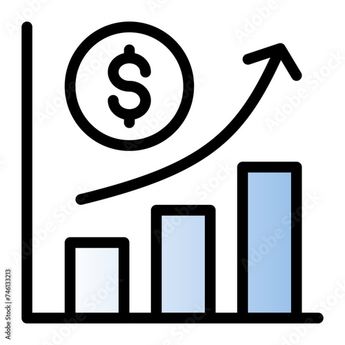 This is the Business icon from the Finance icon collection with an Gradient Color Lineal style