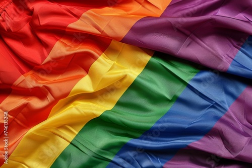 LGBTQ Pride ming. Rainbow soothing colorful dark khaki diversity Flag. Gradient motley colored civil liberties LGBT rightsparade love self care pride community