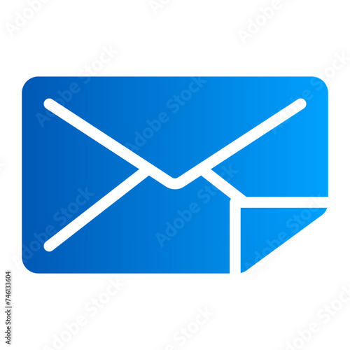 This is the Letter icon from the Finance icon collection with an Gradient Fill style
