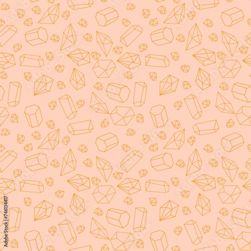 Summer cartoon geometric seamless crystals pattern for fabrics and linens and kids clothes print and festive